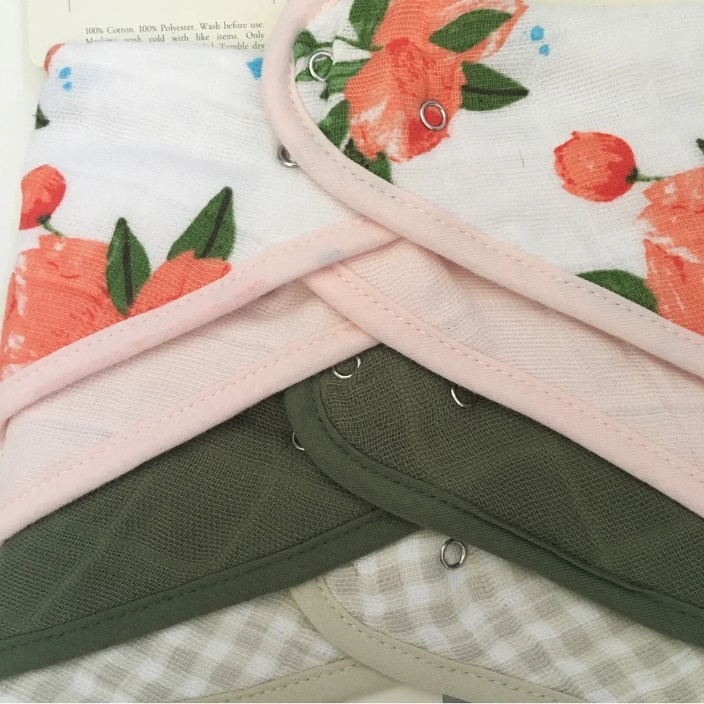 NEW Bandana Bibs Cotton Muslin 4pk | Little Unicorn
